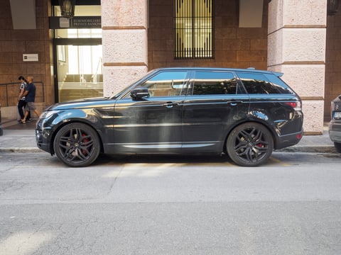 Black Range Rover Sport SVR luxury SUV
